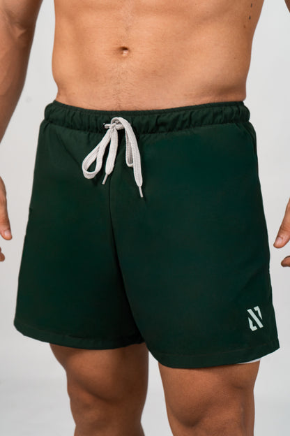 Pantaloneta de Compresión Verde Esmeralda