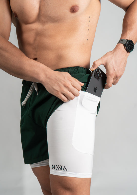 Pantaloneta de Compresión Verde Esmeralda